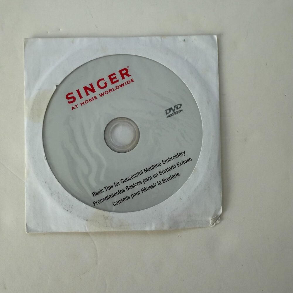 Singer Basic Tips Machine Embroidery DVD At Home Worldwide Multilingual Instruct